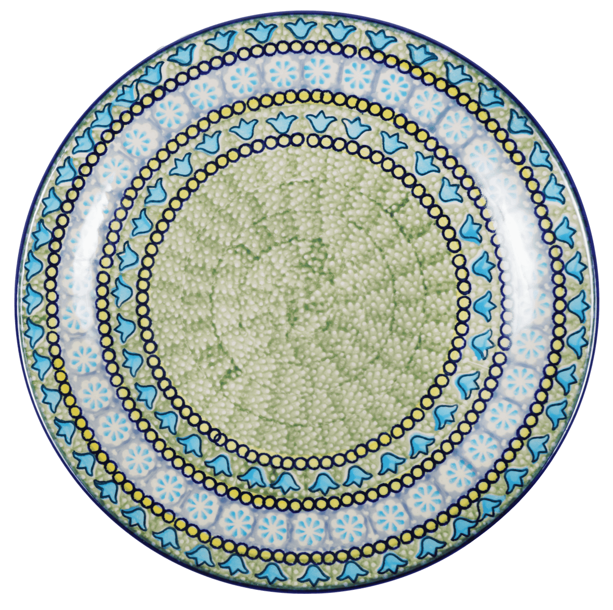 Plate, Round, Dinner, 10" in "Blue Bells" by Manufaktura | T132S-KLDN