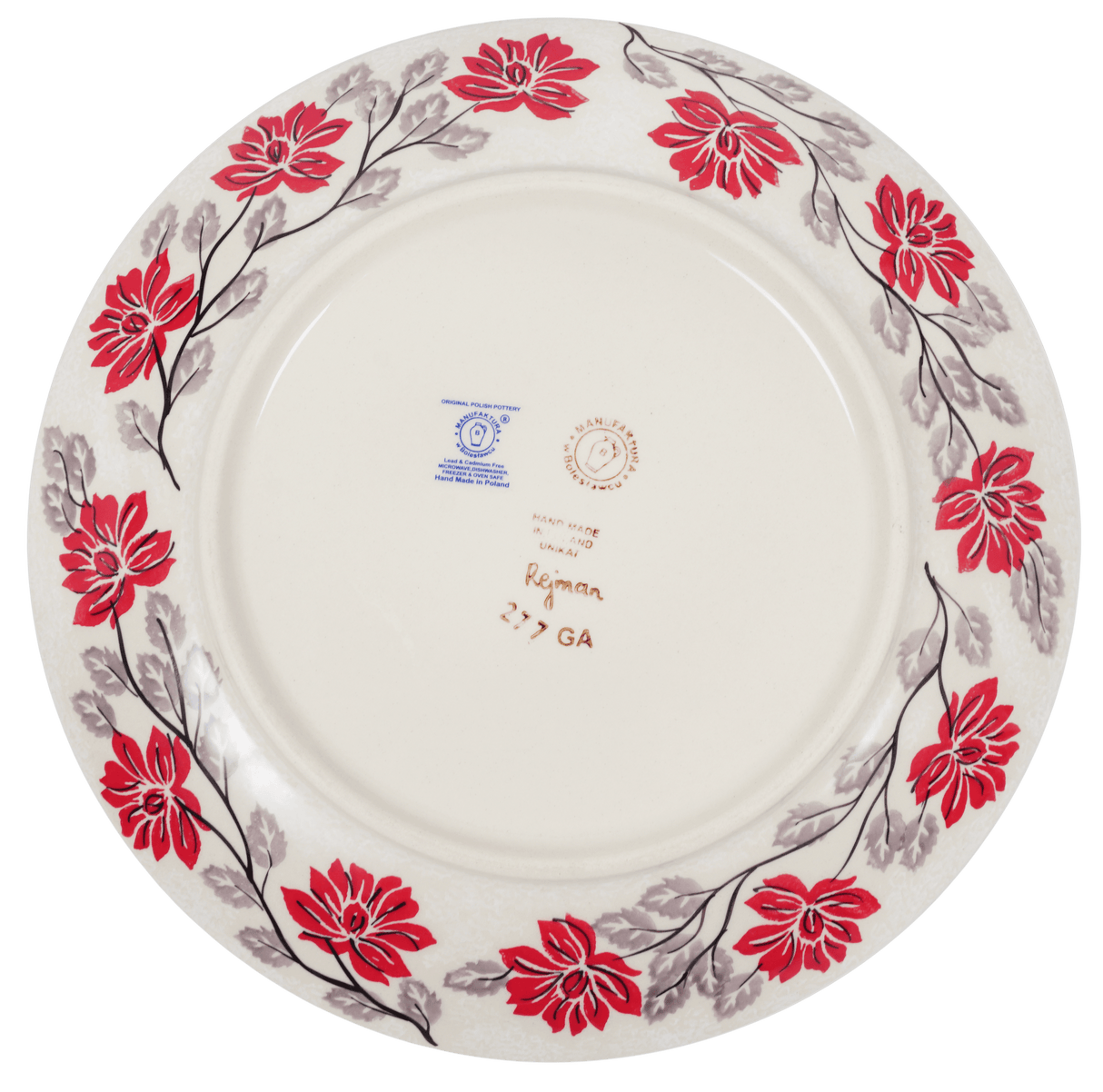 Plate, Round, Dinner, 10" in "Evening Blossoms" by Manufaktura | T132S-KS01