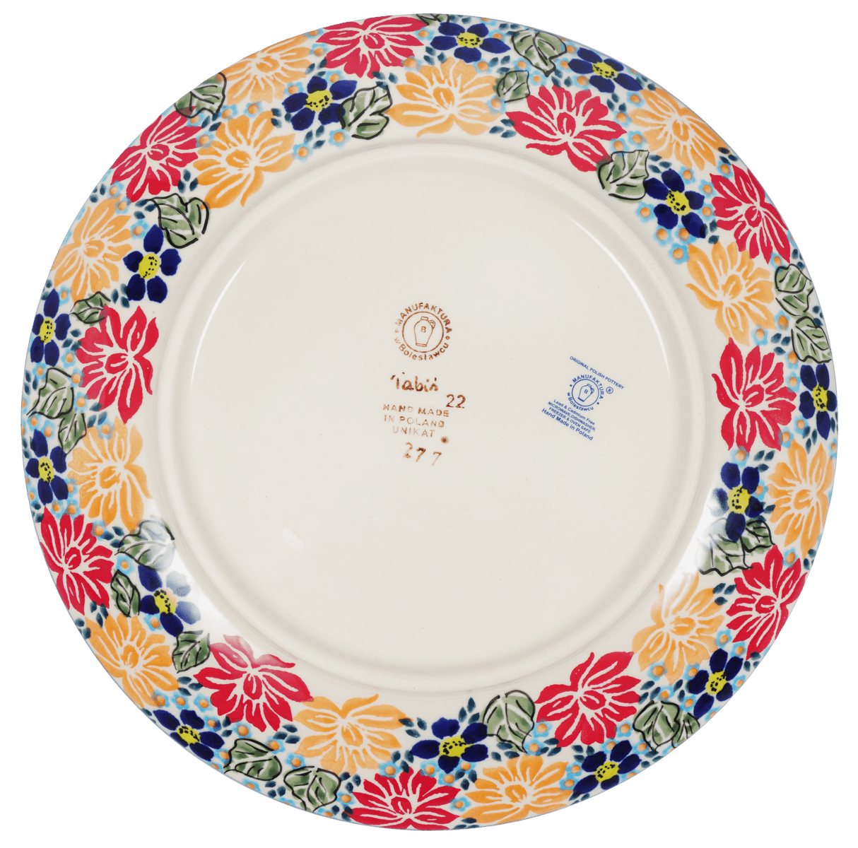 Plate, Round, Dinner, 10" in "Evening Bouquet" by Manufaktura | T132S-KS02