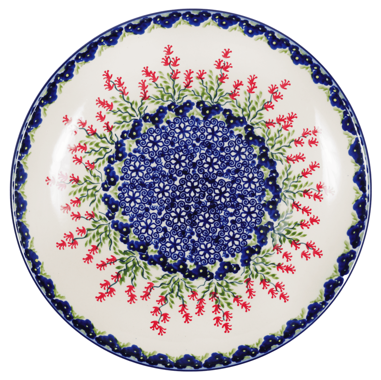 Plate, Round, Dinner, 10" in "Burning Thistle" by Manufaktura | T132S-P270