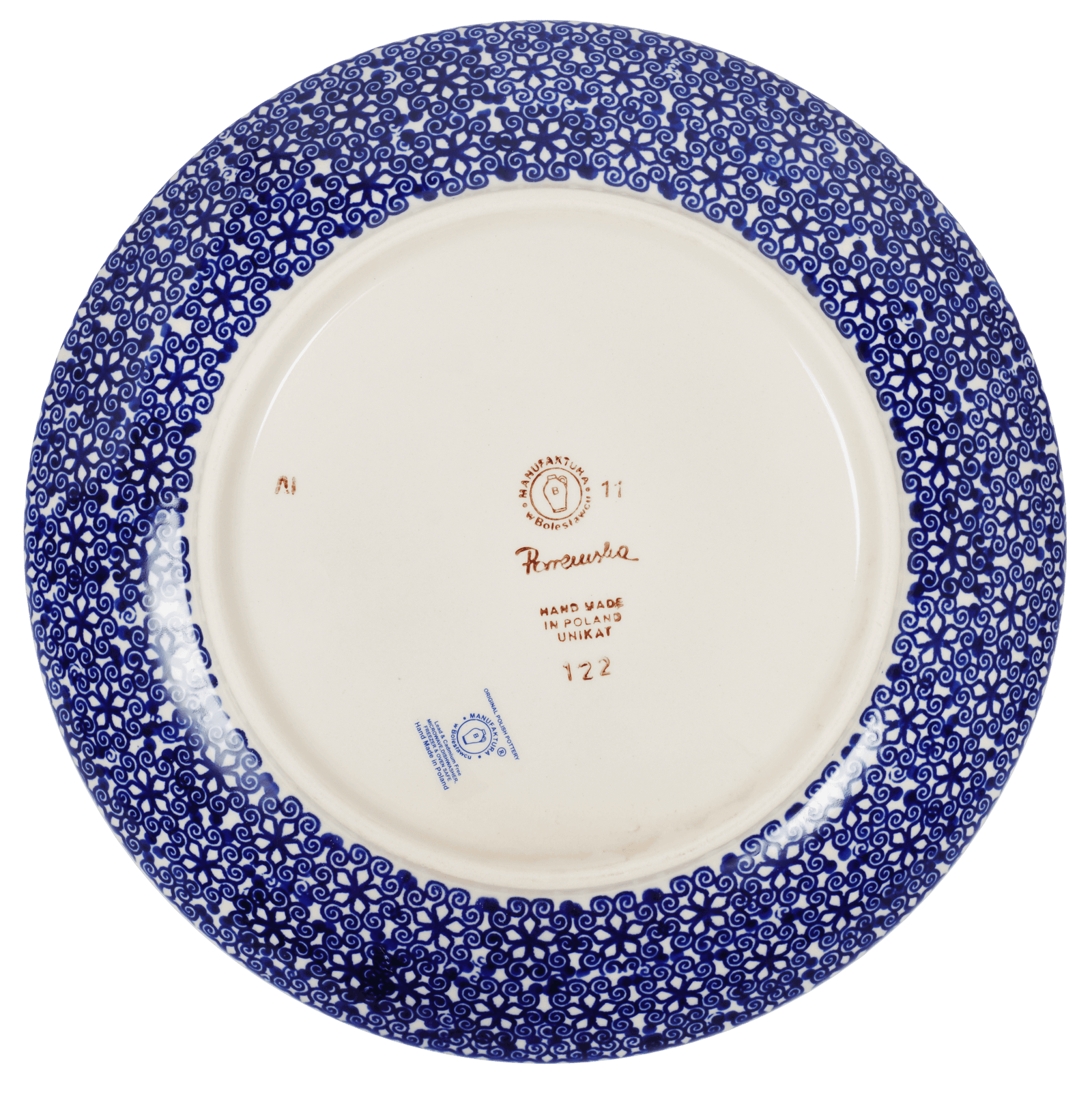 Polish Pottery 10" Dinner Plate Wildflower Delight The Polish