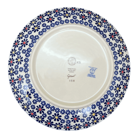 Polish Pottery 10" Dinner Plate (Field of Daisies) | T132S-S001 Additional Image at PolishPotteryOutlet.com