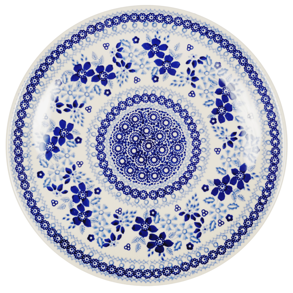 Plate, Round, Dinner, 10" in "Duet in Blue" by Manufaktura | T132S-SB01