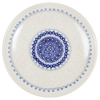Polish Pottery 10" Dinner Plate (Duet in White) | T132S-SB06 at PolishPotteryOutlet.com