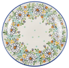 Polish Pottery 10" Dinner Plate (Daisy Bouquet) | T132S-TAB3 at PolishPotteryOutlet.com