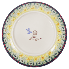 Polish Pottery 10" Dinner Plate (Sunshine Grotto) | T132S-WK52 Additional Image at PolishPotteryOutlet.com
