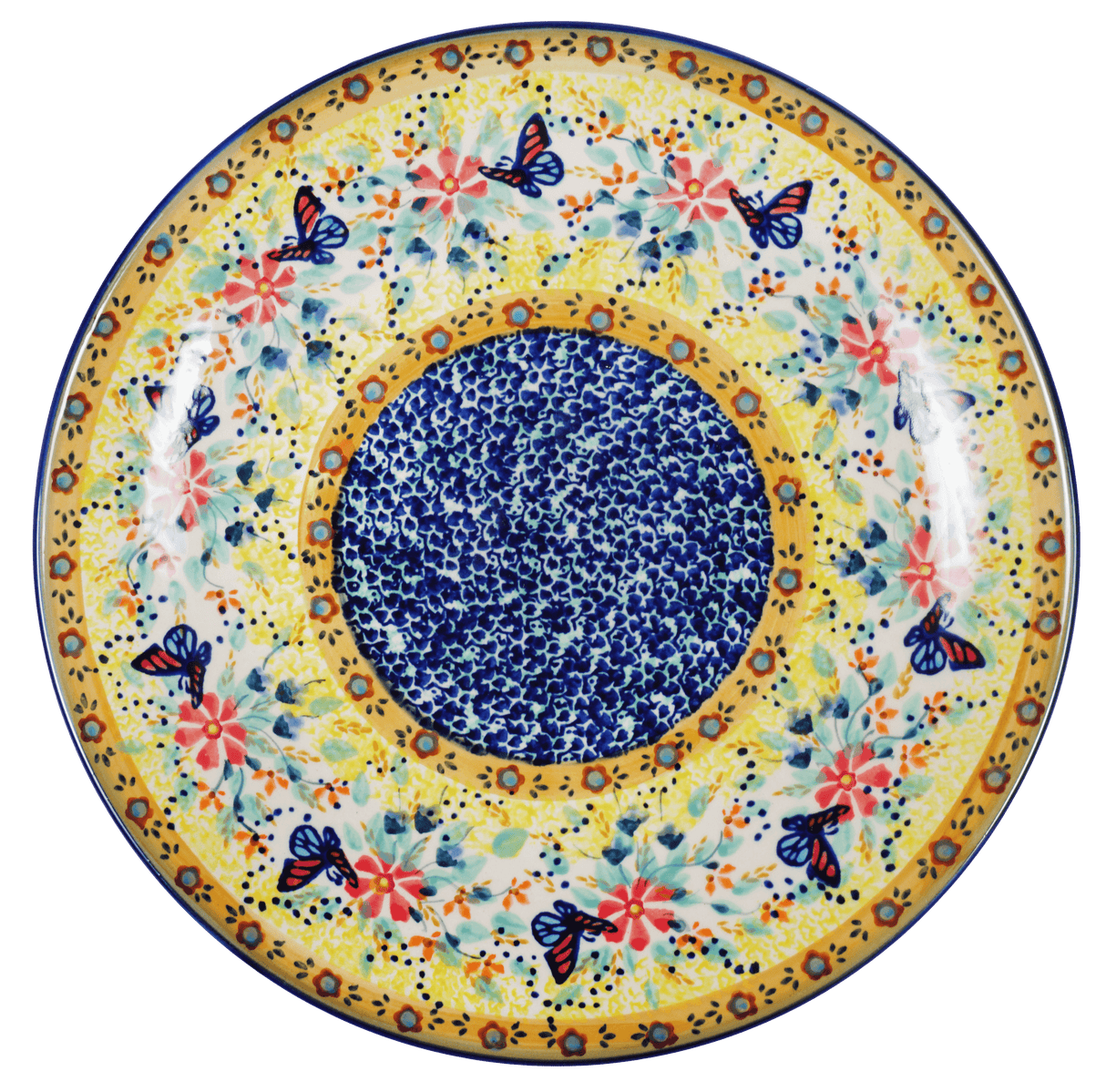 Plate, Round, Dinner, 10" in "Butterfly Bliss" by Manufaktura | T132S-WK73