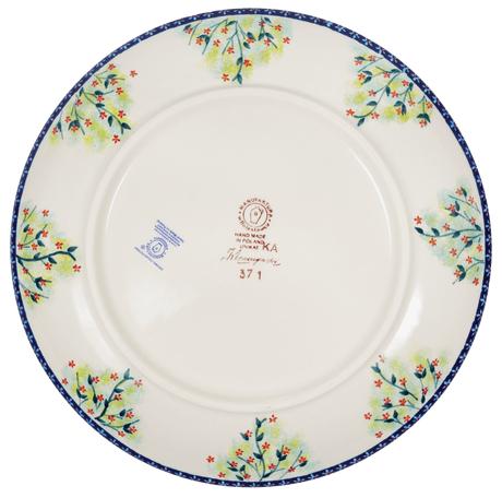 Plate, Round, Dinner, 10" in "Sunny Garland" by Manufaktura | T132S-WK80