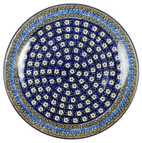 A picture of a Polish Pottery 10" Dinner Plate (Floral Formation) | T132S-WKK as shown at PolishPotteryOutlet.com/products/10-dinner-plate-floral-formation