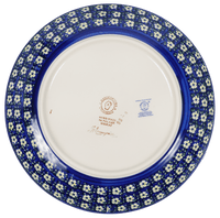 A picture of a Polish Pottery 10" Dinner Plate (Floral Formation) | T132S-WKK as shown at PolishPotteryOutlet.com/products/10-dinner-plate-floral-formation