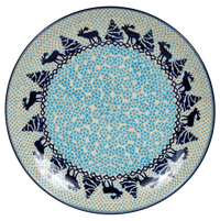 A picture of a Polish Pottery 10" Dinner Plate (Peaceful Season) | T132T-JG24 as shown at PolishPotteryOutlet.com/products/10-dinner-plate-peaceful-season