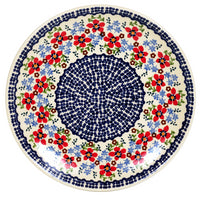 A picture of a Polish Pottery 10" Dinner Plate (Summer Bouquet) | T132T-MM01 as shown at PolishPotteryOutlet.com/products/10-dinner-plate-summer-bouquet