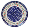Polish Pottery 10" Dinner Plate (Holiday Cheer) | T132T-NOS2 at PolishPotteryOutlet.com