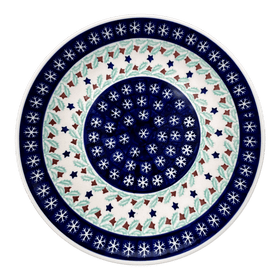 Polish Pottery 10" Dinner Plate (Starry Wreath) | T132T-PZG Additional Image at PolishPotteryOutlet.com