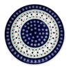 Polish Pottery 10" Dinner Plate (Starry Wreath) | T132T-PZG at PolishPotteryOutlet.com