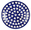Polish Pottery 10" Dinner Plate (Sea of Hearts) | T132T-SEA at PolishPotteryOutlet.com
