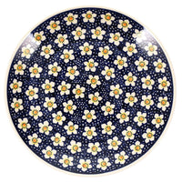 A picture of a Polish Pottery Plate, Round, Dinner, 10" in "Paperwhites" by Manufaktura | T132T-TJP as shown at PolishPotteryOutlet.com/products/10-dinner-plate-paperwhites