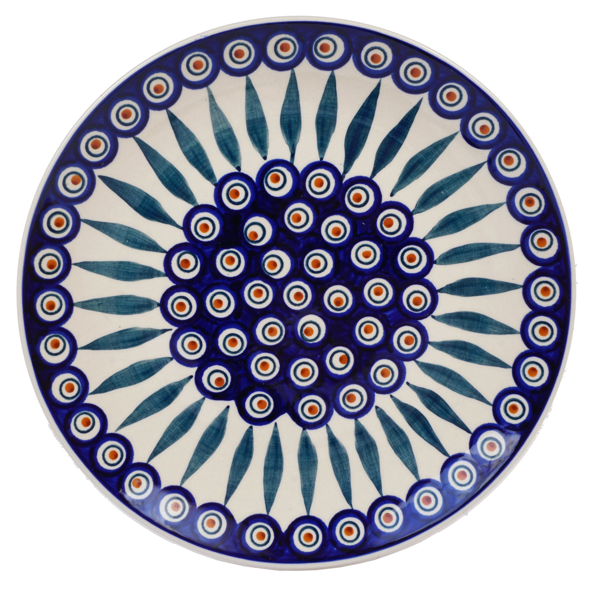 Plate, Round, Dinner, 10" in "Peacock" by Manufaktura | T132T-54