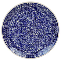 A picture of a Polish Pottery 10" Dinner Plate (Riptide) | T132T-63 as shown at PolishPotteryOutlet.com/products/10-dinner-plate-riptide