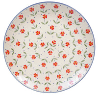 A picture of a Polish Pottery 10" Dinner Plate (Simply Beautiful) | T132T-AC61 as shown at PolishPotteryOutlet.com/products/10-dinner-plate-simply-beautiful