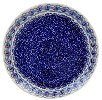 A picture of a Polish Pottery 10" Dinner Plate (Smooth Sailing) | T132T-DPMA as shown at PolishPotteryOutlet.com/products/10-dinner-plate-smooth-sailing