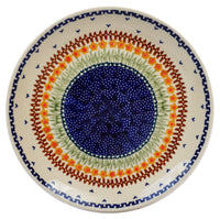A picture of a Polish Pottery 10" Dinner Plate (American Dream) | T132T-DPPL as shown at PolishPotteryOutlet.com/products/10-dinner-plate-american-dream