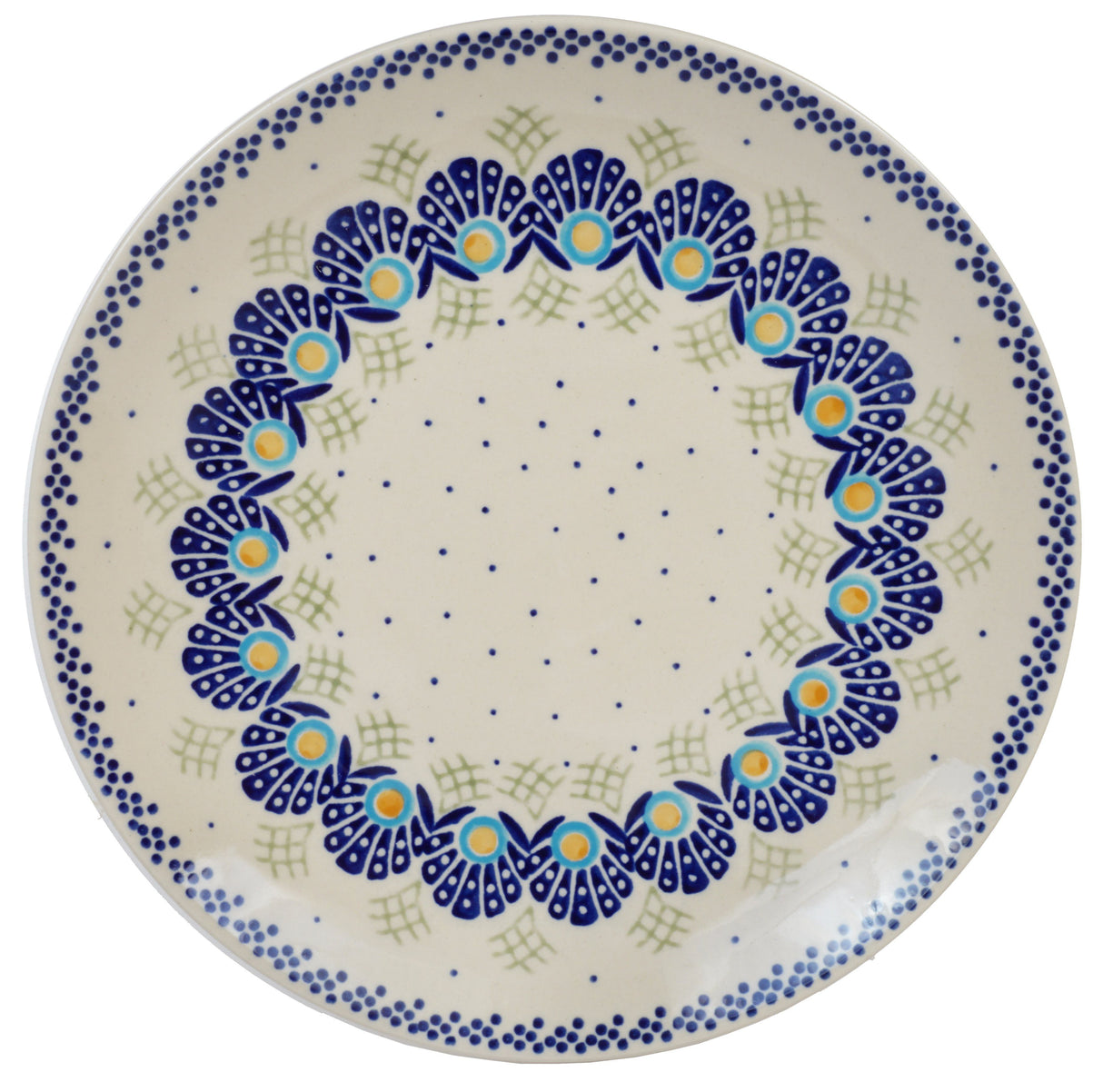 Plate, Round, Dinner, 10" in "Peacock's Pride" by Manufaktura | T132T-DPPP