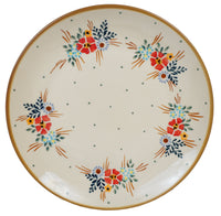 A picture of a Polish Pottery 10" Dinner Plate (Country Pride) | T132T-GM13 as shown at PolishPotteryOutlet.com/products/10-dinner-plate-country-pride