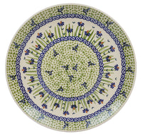 A picture of a Polish Pottery 10" Dinner Plate (Riverbank) | T132T-MC15 as shown at PolishPotteryOutlet.com/products/10-dinner-plate-riverbank