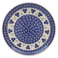 A picture of a Polish Pottery 10" Dinner Plate (Vineyard in Bloom) | T132T-MCP as shown at PolishPotteryOutlet.com/products/10-dinner-plate-vineyard-in-bloom