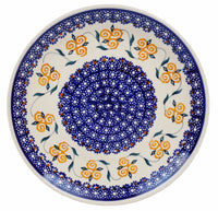 A picture of a Polish Pottery 10" Dinner Plate (On the Vine) | T132T-MCR as shown at PolishPotteryOutlet.com/products/10-dinner-plate-on-the-vine