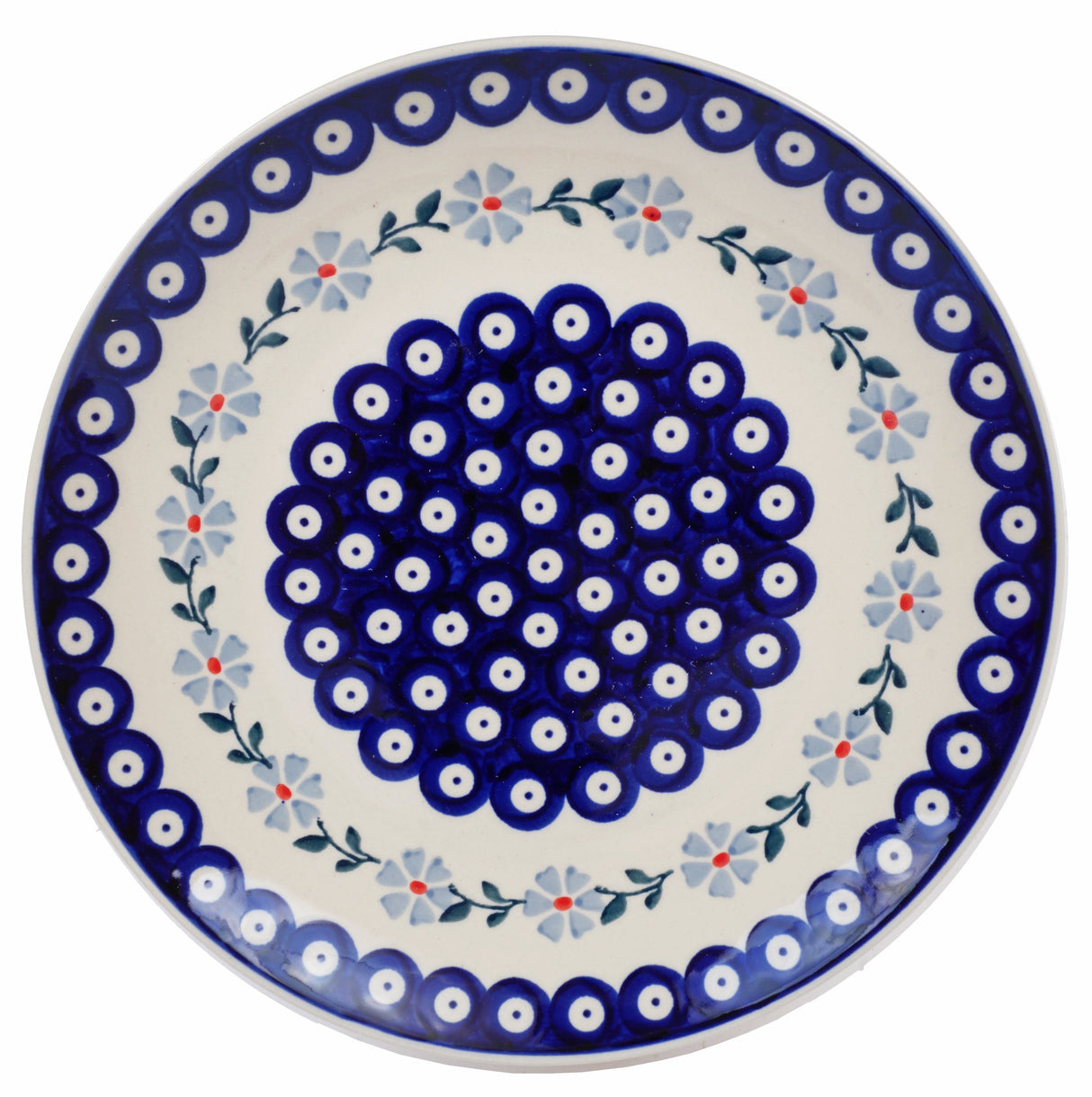 Plate, Round, Dinner, 10" in "Periwinkle Chain" by Manufaktura | T132T-P213