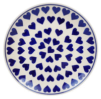 A picture of a Polish Pottery 10" Dinner Plate (Whole Hearted) | T132T-SEDU as shown at PolishPotteryOutlet.com/products/10-dinner-plate-whole-hearted