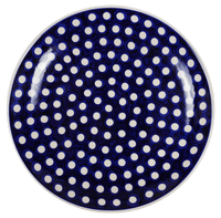 A picture of a Polish Pottery 10" Dinner Plate (Hello Dotty) | T132T-9 as shown at PolishPotteryOutlet.com/products/10-dinner-plate-hello-dotty