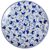 Polish Pottery 10" Dinner Plate (Dusty Blue Butterflies) | T132U-AS56 at PolishPotteryOutlet.com