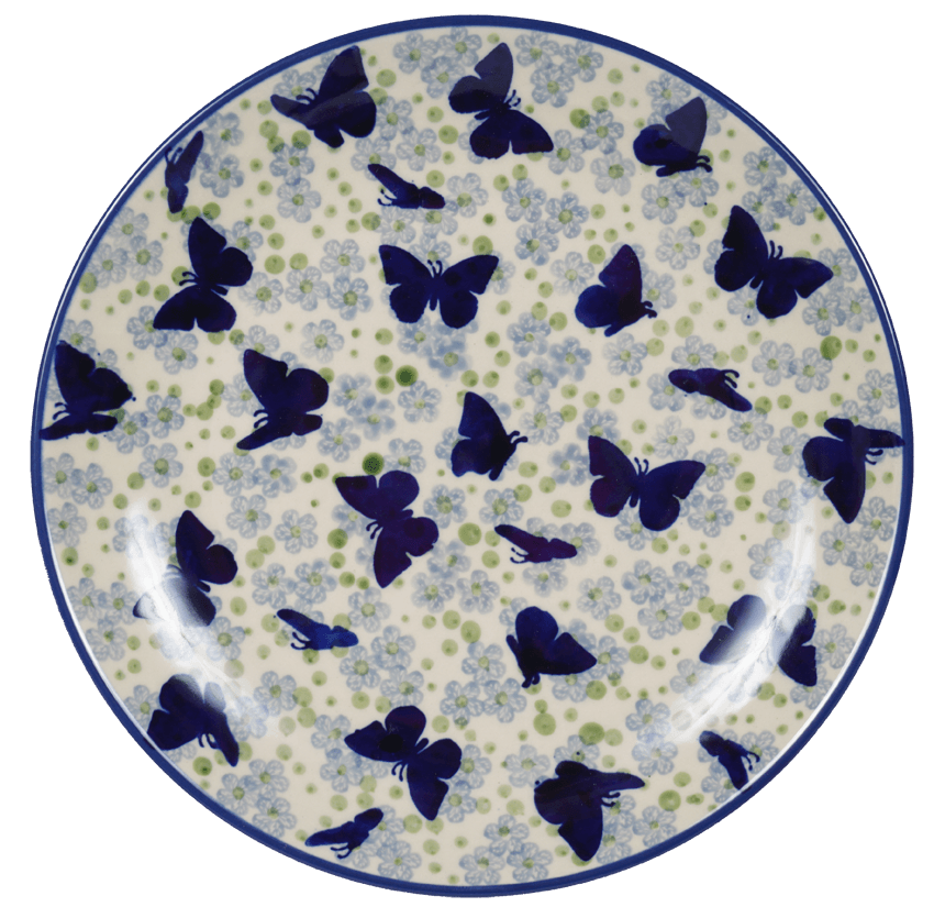 Plate, Round, Dinner, 10" in "Butterfly Migration" by Manufaktura | T132U-AS57