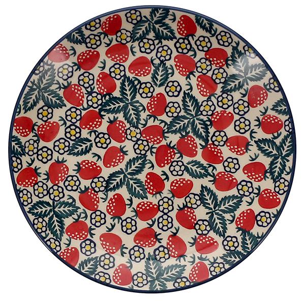 Plate, Round, Dinner, 10" in "Strawberry Fields" by Manufaktura | T132U-AS59