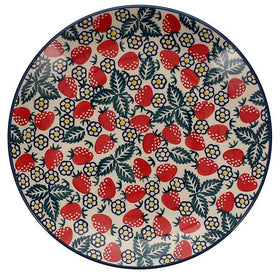 Polish Pottery 10" Dinner Plate (Strawberry Fields) | T132U-AS59 Additional Image at PolishPotteryOutlet.com
