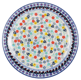 Plate, Round, Dinner, 10" in "Floral Swirl" by Manufaktura | T132U-BL01