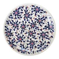 A picture of a Polish Pottery 10" Dinner Plate (Floral Fireworks) | T132U-BSAS as shown at PolishPotteryOutlet.com/products/10-dinner-plate-floral-fireworks-t132u-bsas