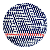 A picture of a Polish Pottery 10" Dinner Plate (Shock Waves) | T132U-GZ42 as shown at PolishPotteryOutlet.com/products/10-dinner-plate-gz42-t132u-gz42