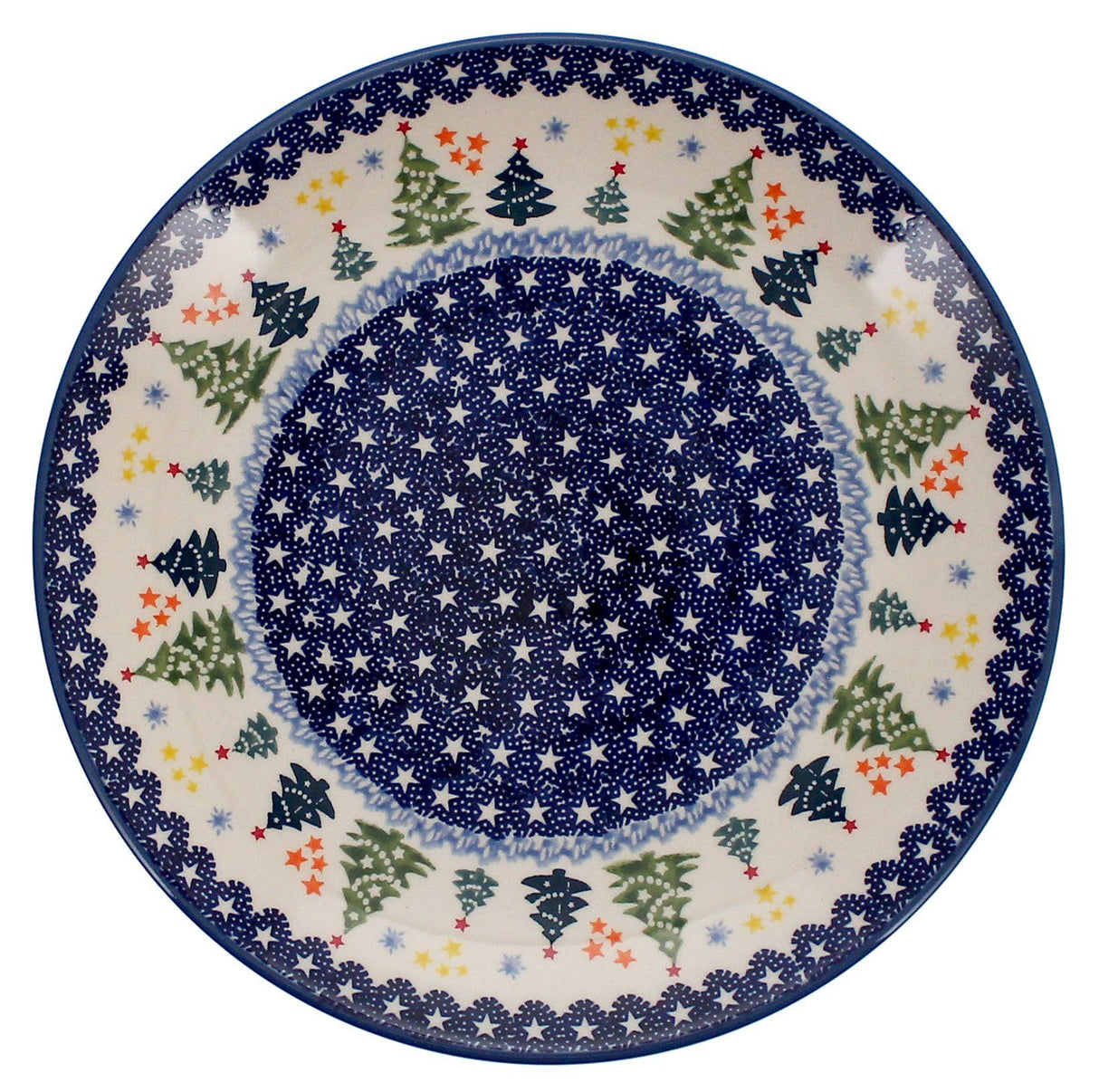 Plate, Round, Dinner, 10" in "Festive Forest" by Manufaktura | T132U-INS6