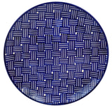 Plate, Round, Dinner, 10" in "Blue Basket Weave" by Manufaktura | T132U-32