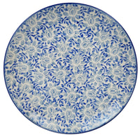 A picture of a Polish Pottery 10" Dinner Plate (English Blue) | T132U-AS53 as shown at PolishPotteryOutlet.com/products/10-dinner-plate-english-blue