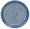 Polish Pottery 10" Dinner Plate (Blue Diamond) | T132U-DHR at PolishPotteryOutlet.com