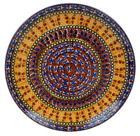 A picture of a Polish Pottery 10" Dinner Plate (Butterfly) | T132U-KLM as shown at PolishPotteryOutlet.com/products/10-dinner-plate-butterfly