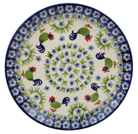 A picture of a Polish Pottery 10" Dinner Plate (Rise & Shine) | T132U-P319 as shown at PolishPotteryOutlet.com/products/10-dinner-plate-rise-and-shine