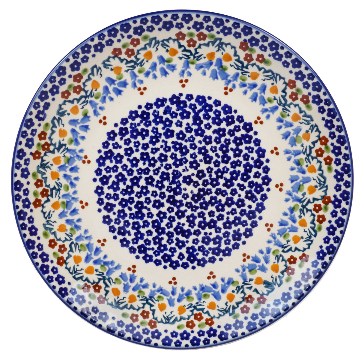 Plate, Round, Dinner, 10" in "Blue Bell Delight" by Manufaktura | T132U-P356