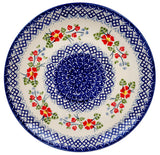 Plate, Round, Dinner, 10" in "Floral Grid" by Manufaktura | T132U-TAB2