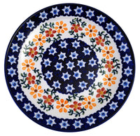 A picture of a Polish Pottery 10" Dinner Plate (Star Garden) | T132U-JS72 as shown at PolishPotteryOutlet.com/products/10-dinner-plate-star-garden